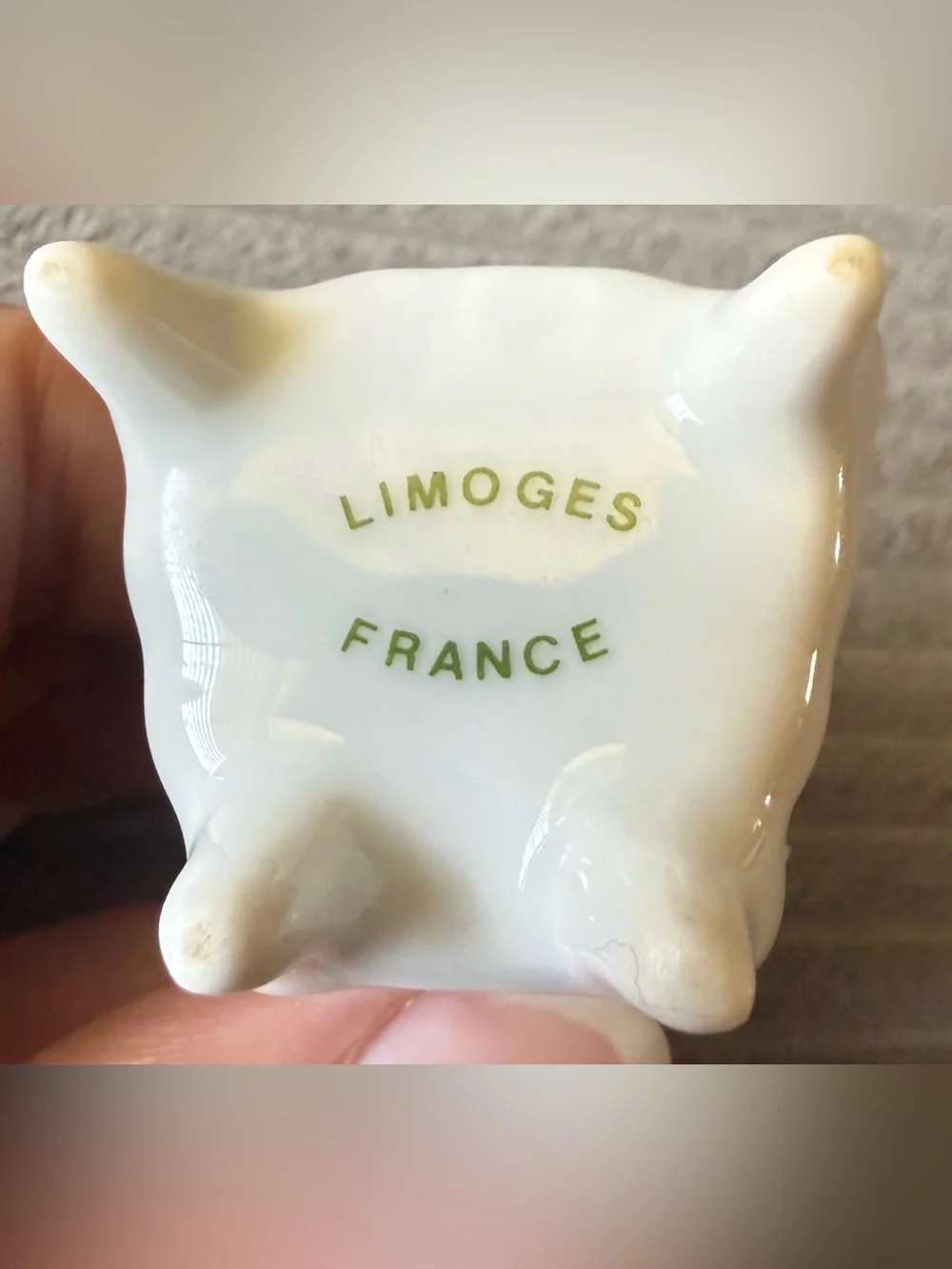 VTG Handpainted Jewelry Limoges France Chair Trinket Box Roses Floral Porcelain